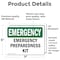 Signmission Preparedness Kit, 7 in W x Rectangle, Vinyl Decal OS-2PACK-EM-D-57-L-10348 - alternate 5
